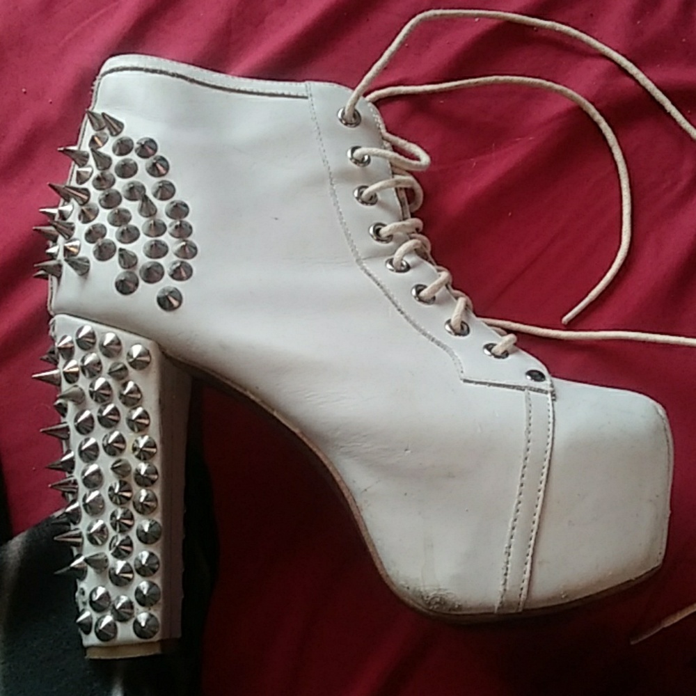 Jeffrey Campbell Litas White Spike 8